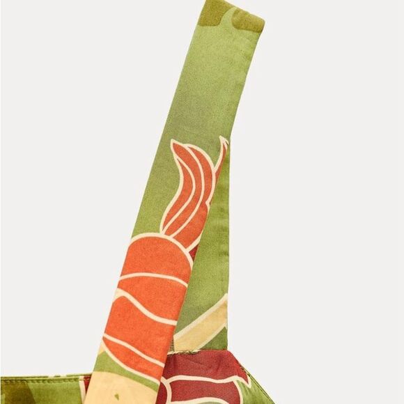 Zara Cotton Printed Midi Dress New - Picture 8 of 16